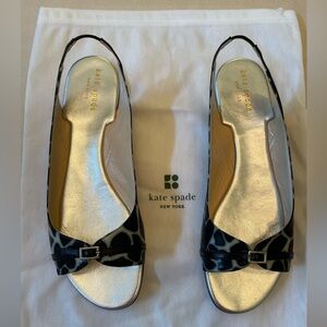 Kate Spade Black and Silver Heels